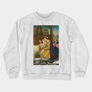 Sainte Amelie, Reine De Hongrie by Paul Delaroche Crewneck Sweatshirt